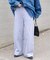 コットン裏毛スラックス