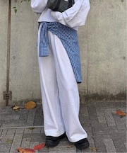 GOAT 別注スウェットワイドパンツ