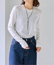 追加 ハイツイストジャージークルーネックコンパクトロンTEE