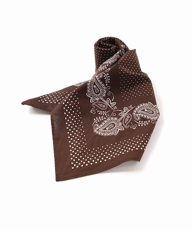 コットンペイズリー x ピンドットバンダナ