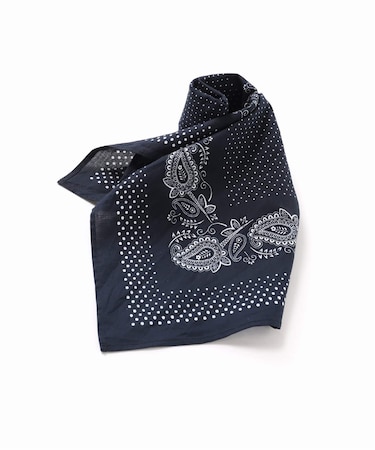 コットンペイズリー x ピンドットバンダナ