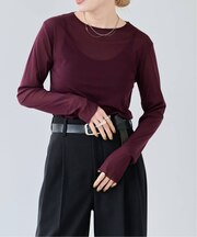 ストレッチシアーロンTEE