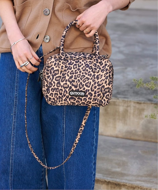 2WAY CUBE BAG LEOPARD