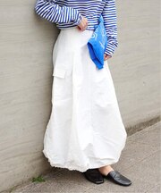 WEB・横浜店限定カラーあり ドロストバルーンカーゴスカート