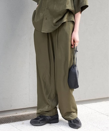 ヴィンテージサテンタンブラーイージーパンツ　セットアップ対応