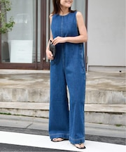 追加ULT デニムバックVネックオールインワン