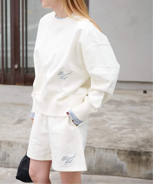 RATIONAL GIRL ロゴ刺繍スウェットプルオーバー