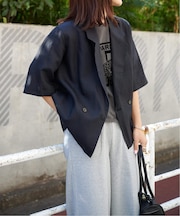 リヨセルタイプライターハーフスリーブジャケット