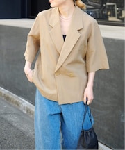 リヨセルタイプライターハーフスリーブジャケット