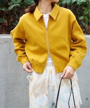 アゼライクジャージージップアップカーディガン