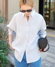 追加レ ーヨンリネンシャツ