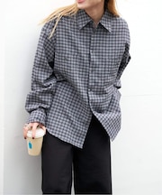 シアーチェックシャツ