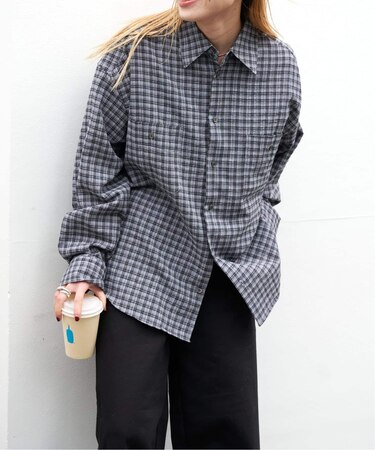 シアーチェックシャツ