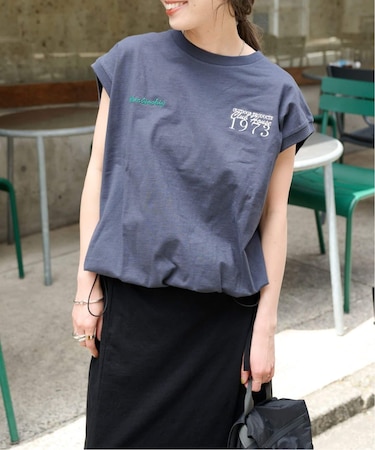 ドロストバルーンノースリTEE