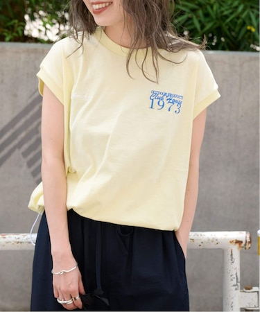 ドロストバルーンノースリTEE