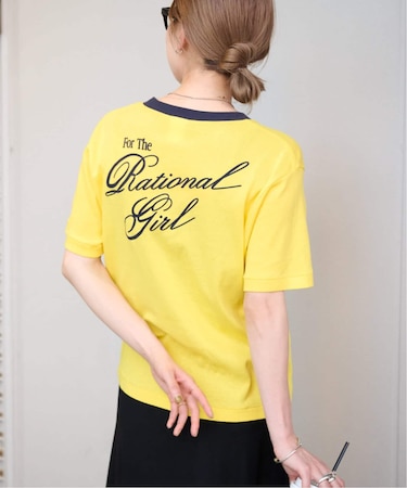 Rational Girl コットンフライスリンガーTEE