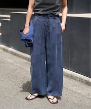 追加 キュプラステッチワークドロストパンツ