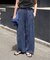 追加 キュプラステッチワークドロストパンツ