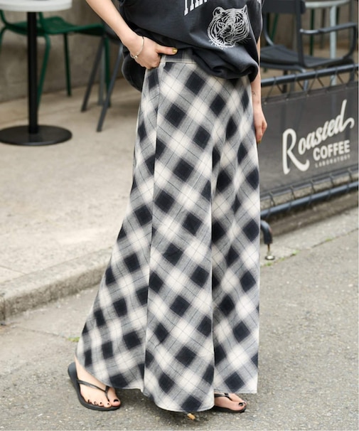 PLAIDパターンスカート