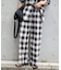 PLAIDパターンイージーワイドパンツ セットアップ対応
