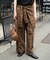 PLAIDパターンイージーワイドパンツ セットアップ対応