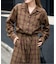 PLAIDパターンオープンカラーシャツ