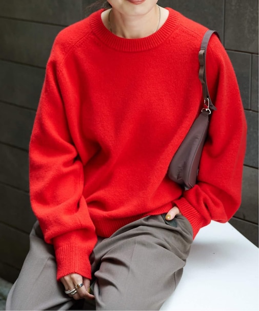 WOOL SIGNATURE クルーネックニット