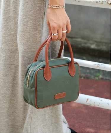 CANVAS LEATHER CUBE BAG