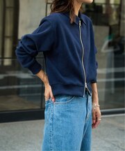 アゼニットライクダブルジップアップカーデ