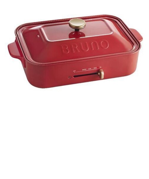 コンパクトホットプレート　レッド