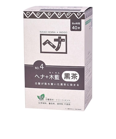 ヘナ＋木藍　黒茶系　徳用　４００ｇ