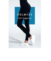 スリムレギンス ブラック L-LLサイズ