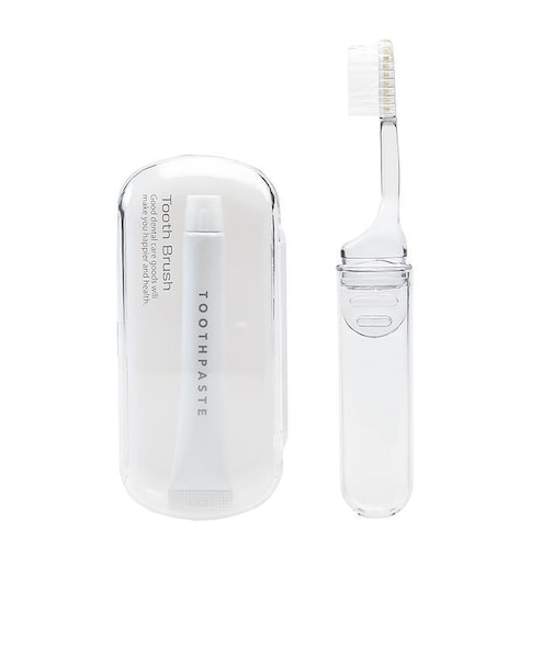 ケース付き　ハブラシ　セット　ホワイト