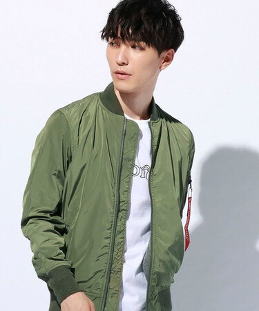 アルファ LIGHT MA-1 フライトジャケット メンズ