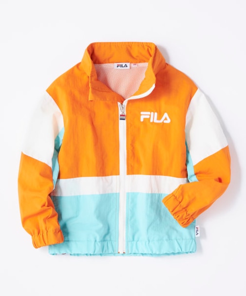 フィラ 【FILA×TEGTEG cheered by Girls2】 配色切り替えナイロンジャケット