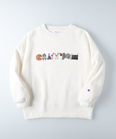 チャンピオン モチーフ刺繍トレーナー