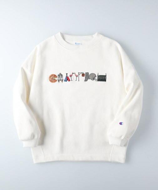 チャンピオン モチーフ刺繍トレーナー