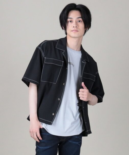 ラグマシーン 半袖シャツレイヤード