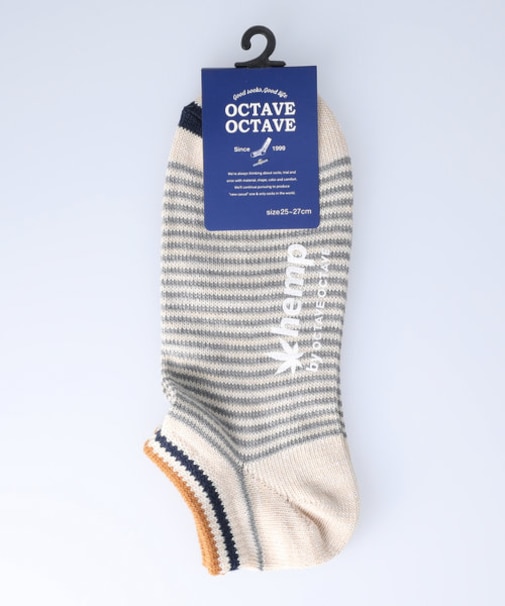 オクターブ ヘンプボーダー柄ソックス