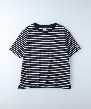 チャンピオン ボーダーワンポイントＴシャツ