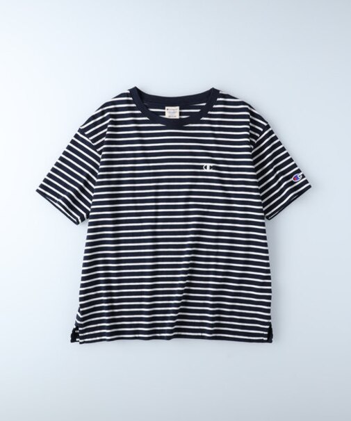 チャンピオン ボーダーワンポイントＴシャツ
