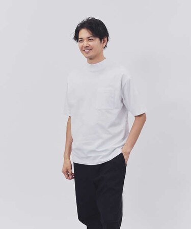 プラスワン 吸水速乾モックネックＴシャツ