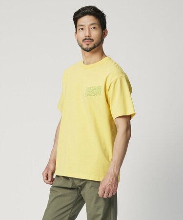 リー バック３連ロゴプリントＴ
