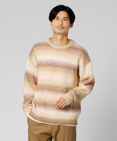 ストーンヘッド グラデーションニットレイヤード