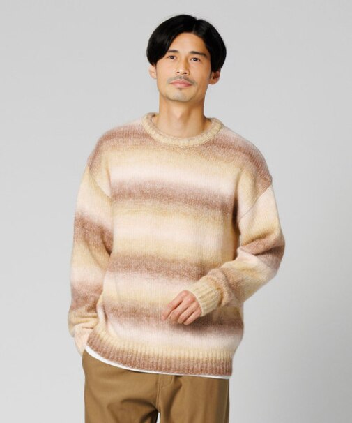 ストーンヘッド グラデーションニットレイヤード