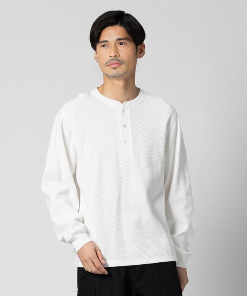 バックナンバー ハニカムヘンリーネック長袖Tシャツ｜ライトオンの