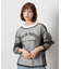 ハニーサックルローズ チュールレイヤード長袖Tシャツ