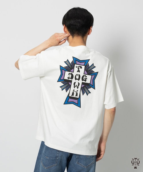 dog town llica Tシャツ　Lサイズ Right-on tシャツ 「DOG TOWN」プリントTシャツ メンズ