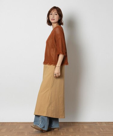 ハニーサックルローズ シアーニットレイヤードワンピ