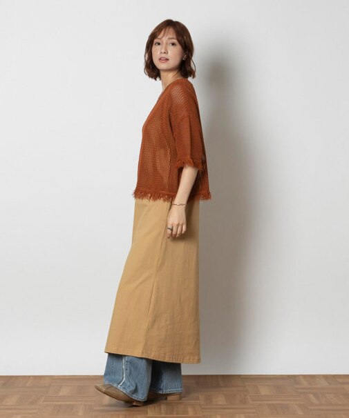 ハニーサックルローズ シアーニットレイヤードワンピ